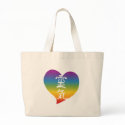 Rainbow Reiki Heart bags