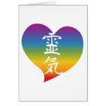 Rainbow Reiki Heart cards