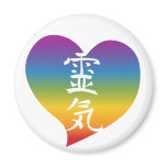 Rainbow Reiki Heart magnets