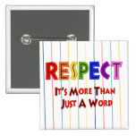 Rainbow Respect Pinback Buttons