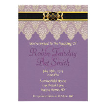 Rainbow Ribbon Double Hearts Wedding Invitation 11