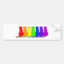 Rainbow Ridgeback Bumper Stickers