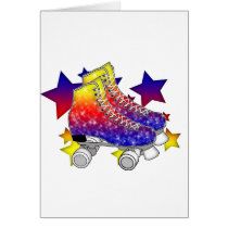 Rainbow Rollerskates Cards