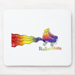 Rainbow Rollerskates Mouse Pads