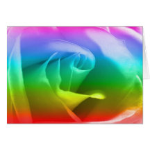Rainbow Rose Card
