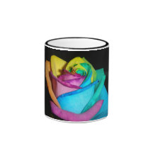 Rainbow Rose Coffee Mugs