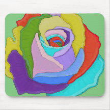 Rainbow Rose Mousepad