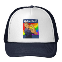 Rainbow Rosie Trucker Hat