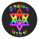 Rainbow Shalom Stickers