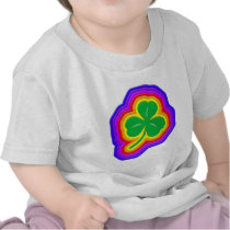 Rainbow shamrock design shirts