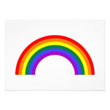 Rainbow Shape Invite