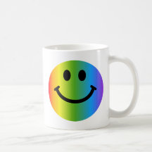 Rainbow Smiley Coffee Mug