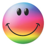 Rainbow Smiley Face stickers