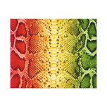Rainbow Snakeskin Gallery Wrapped Canvas