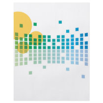 rainbow sound waves II abstract Flyers