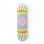 Rainbow Spiral Design: Custom Skateboard