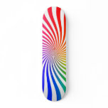 Rainbow Spiral: Vector Drawing: Skateboard