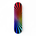 Rainbow Spiral: Vector Drawing: Skateboard