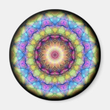 Rainbow stained Glass Magnets
