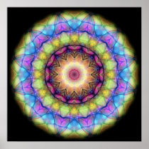 Rainbow stained Glass Posters