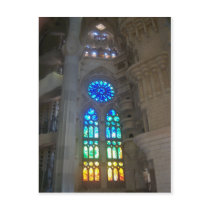 Rainbow Stained Glass Windows Postcards