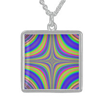 Rainbow Star Fractal 2 Necklaces