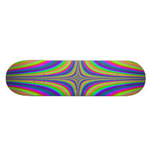 Rainbow Star Fractal 2 Skateboard