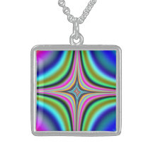 Rainbow Star Fractal Custom Necklace