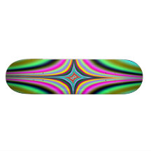 Rainbow Star Fractal Skateboard