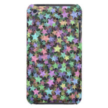 Rainbow Stars Barely There iPod Cases