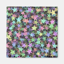Rainbow Stars Refrigerator Magnets