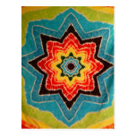 Rainbow Stars Tie Dye PhatDyes Post Card