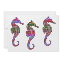 Rainbow Stone Seahorses