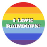 Rainbow Stripe stickers