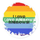 Rainbow Stripe stickers