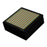 Rainbow Stripes. Fun Multi-color Pattern. Jewelry Boxes