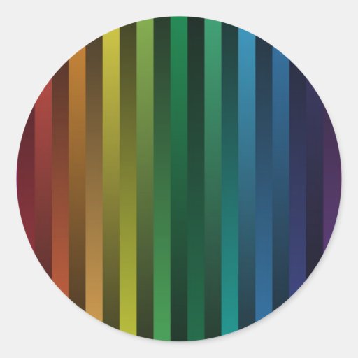 Rainbow Strips Sticker
