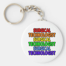Rainbow Surgical Technologist Key Chain