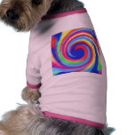 rainbow swirl  dog coat pet clothing