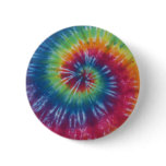 Rainbow Swirl Tie Dye Flair Button