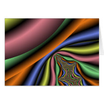 "Rainbow Swirls"Note Card