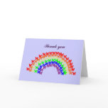 Rainbow thank you card
