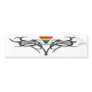 Rainbow Tribal Bumper Sticker