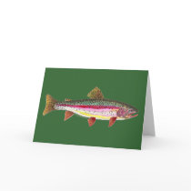 Rainbow Trout Fish Greeting Card