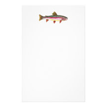 Rainbow Trout Fish Custom Stationery