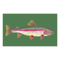 Rainbow Trout Fish Rectangular Sticker