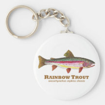 Rainbow Trout Latin Key Chains
