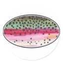 Rainbow Trout Skin - Euro Oval stickers