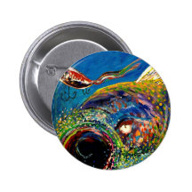 Rainbow Trout Tracking a Fishing Lure Button