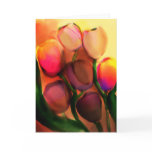 rainbow tulips- greeting card